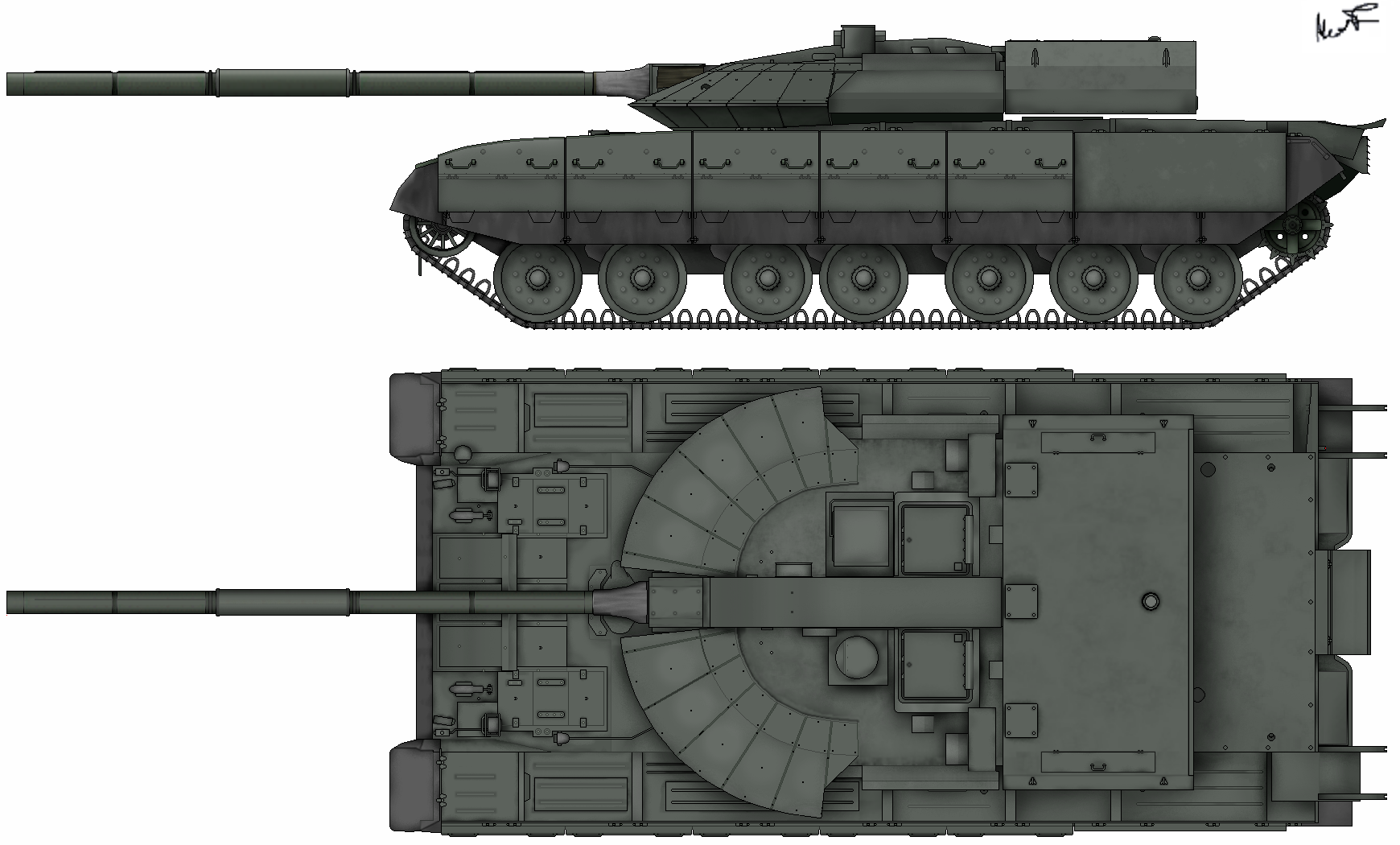 Prototipo del tanque Black Eagle (Obiekt-640)